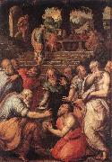 VASARI, Giorgio The Prophet Elisha er oil painting